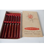 Vintage Regent Sheffield England Forever Sharp Stainless Steak Knife in box - $13.47 CAD