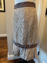 Red Valentino Beige Lace Skirt Bow Detail SZ IT 44/US 8 NWOT - $2,762.61 MXN