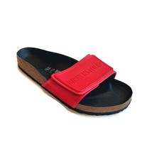 Birkenstock Tema Birko-Flor Womens 13 Mens 11 Sandals Slides Poppy Red EU 44 - £87.74 GBP
