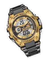 Men s Outdoor Sport Watch Waterproof Tactical Analog Digital with LED - $55.42