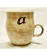 ANTHROPOLOGIE Homegrown Initial Mug Monogram Personalized Name Floral Co... - £11.99 GBP
