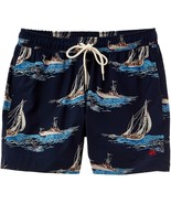 Brooks Brothers Navy Blue Ships 5&quot; Montauk Swim Trunk Shorts, XL X-Large... - $88.61