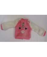18&quot; Doll Fuzzy Pink Unicorn Shirt Top - $11.42 CAD