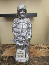 Jim Beam 1980 Fisherman Waterman Pewter Captain 10th Anniversary Decante... - $36.58