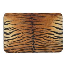 Mondxflaur Tiger Non Slip Bathroom Mat for Shower Quick Dry Diatom Mud Rugs - £15.12 GBP