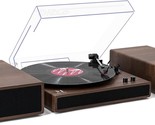 Mpk Bluetooth Turntable Player: 3-Speed Vintage Turntable, Hi-Fi Bookshelf - $82.96