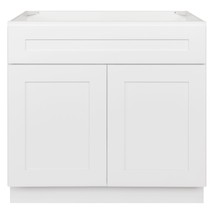 36&quot; Bathroom Vanity Sink Base Cabinet Alpina White by LessCare - $372.24