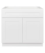 36&quot; Bathroom Vanity Sink Base Cabinet Alpina White by LessCare - £294.12 GBP