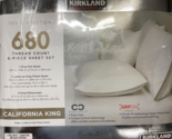 Kirkland Signature Cal King Bright White 680 Thread Count 6-Piece Bed Sh... - $78.21