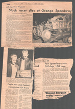 Orange County Fair Speedway Newspaper Clippings 1968-Times -Herald Register-p... - £21.23 GBP