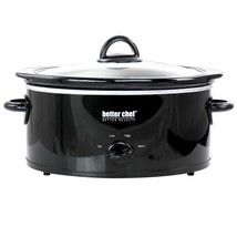 Better Chef 3 Quart Oval Slow Cooker with Removable Stoneware Crock in B... - $93.99