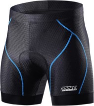 Souke Sports Men&#39;S Cycling Underwear Shorts 4D Padded Bike, Slip Leg Grips - £29.86 GBP