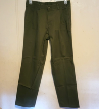 Dockers Mens Dress Pants Pleated Twill Classic Khakis Green sz 33x32 - £15.37 GBP