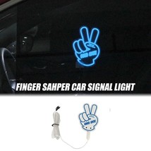 Finger Shape &quot;GOOD LUCK&quot; Car Sticker Decal Back/Front/Rear Window Signal... - £11.63 GBP