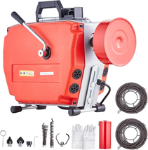 VEVOR 120FT X 7/8 Inch Drain Cleaner Machine, 420W Electric Sewer Snake ... - $668.22
