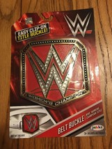 WWE Wrestling Women&#39;s Championship Title Gold Easy Clip On Belt Buckle Ships N24 - $13.74