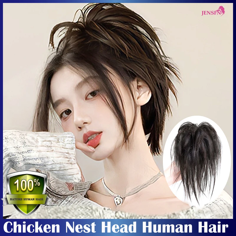 JENSFN Human Hair Buns Chignon Ponytail Hairpiece Updo Donut Real Hair - £19.33 GBP