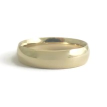 Men&#39;s Plain Wedding Band Ring 14K Yellow Gold, Size 12, 5.5 mm, 6.98 Grams - £464.73 GBP