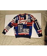 Vintage Tommy Hilfiger Sweater Spell out Allover print Size Small VGUC C... - $43.01