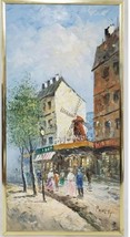 Caroline Currie Burnett American Artist Oil Painting Paris Street - £197.12 GBP