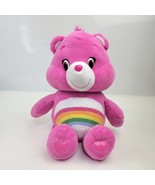 Care Bears Pink Cheer Bear Hug &amp; Giggle Rainbow Stuffed Plush Sound 13&quot; ... - $12.99