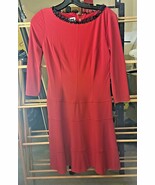 RED DRESS WITH BLACK LACE SIZE 4 - $748.80 MXN