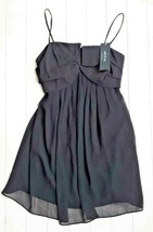 ARK &amp; CO Evening Strap Black Chiffon Dress ( S ) Free Shipping - £45.53 GBP