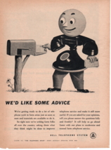 1945 Bell Telephone System We&#39;d Like Some Advice NBC print ad fc2 - £11.39 GBP