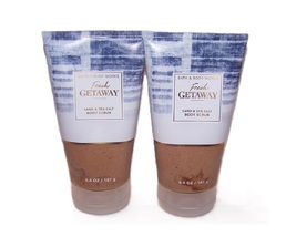 Bath &amp; Body Works Fresh Getaway Sand &amp; Sea Salt Body Scrub - Lot of 2 - £20.55 GBP