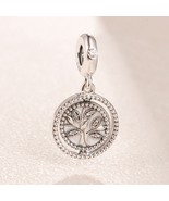 2019 Mother&#39;s Day Release Sterling Silver Spinning Tree of Life Dangle C... - £14.00 GBP