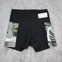 Bally Shorts Womens S Black Summer Printed Sides Mid Rise Active Swim Bo... - $18.69