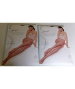 2 Hane Leg Boost cellulite smoothing pantyhose Style BB0001 Size IJ Jet - $455.75 MXN