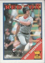Mike Greenwell 1988 Topps Baseball # 493 - £1.20 GBP
