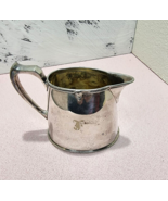 ANTIQUE  SILVER PLATED CREAMER OR MILK JUG ENGRAVED - $703.88 MXN