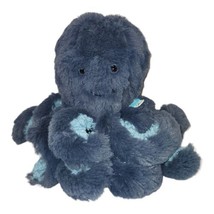 Manhattan Toy Company Navy Blue Octopus Plush Tentacles Stuffed Animal Sea 9&quot; - £17.85 GBP