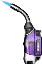 Yeuligo Torch Lighters, Refillable Grill Lighter With Keyhole, Purple (Without - £23.40 GBP