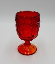 LE Smith Moon And Stars Amberina Water Goblet 6 Inch Glass - $14.99