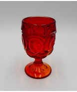 LE Smith Moon And Stars Amberina Water Goblet 6 Inch Glass - £11.70 GBP