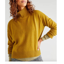 New Free People Poppy Cashmere Turtleneck $148 X-SMALL Moss - $57.60