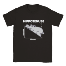 Funny hypotenuse hippopotamus t shirt geometry tee shirt trigonometry Py... - $27.36