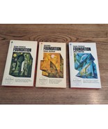 Isaac Asimov Foundation Trilogy Avon PB Empire Second VG Spines Early Print - €51,75 EUR