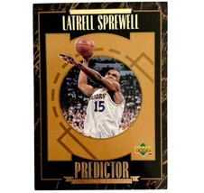 Upper Deck Latrell Sprewell Trading Card 1995 Predictor NBA POTM Warrior BGS1 - £11.78 GBP