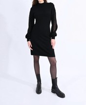 Molly Bracken mesh sleeve detail dress in Black - $51.00