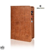 &quot;HILL BIRD&quot; Double Side Overcoat Crocodile Leather Skin Bifold Wallet fo... - £16.73 GBP