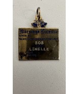 Vintage Sterling Silver Marriage License Charm “Bob &amp; Lenelle” - $17.25 CAD