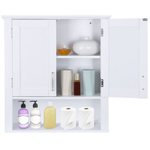 Bathroom Kitchen Cabinet Free Standing Cupboard Storage Organizer Shelf Decor - £68.84 GBP