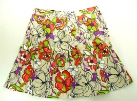 Lane Bryant Cream Multicolor Floral Print Full Skirt  Womens Size 20 New  - £31.46 GBP