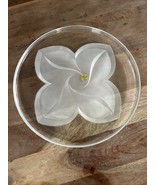 VTG Cristal J.G. Durand France Florence Frosted Crystal Glass Plate 12.5” - $22.84 CAD