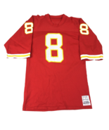 Vintage Kansas City Chiefs Red Sandknit #8 Football Jersey Size Medium USA - $752.48 MXN