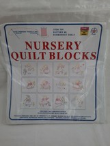 Jack Dempsey Nursery Quilt Blocks, #300 Pattern 6, Sunbonnet Girls 9&quot; x ... - £6.95 GBP